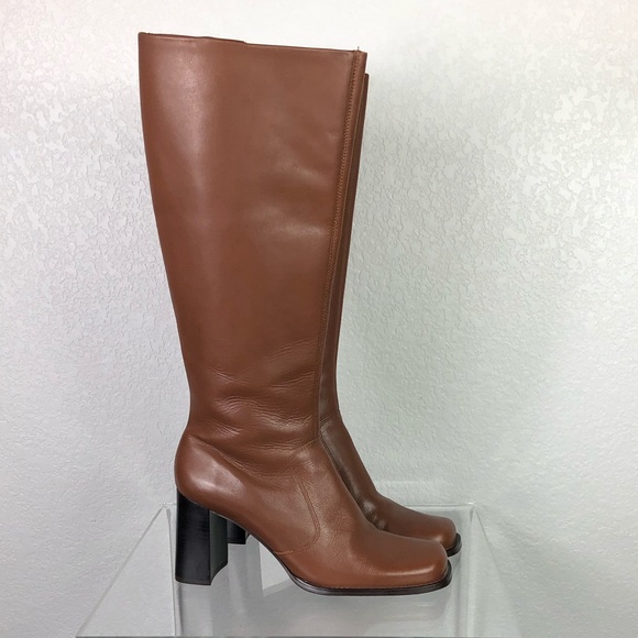 Colin Stuart Leather Square Toe Boots - Picture 6 of 15